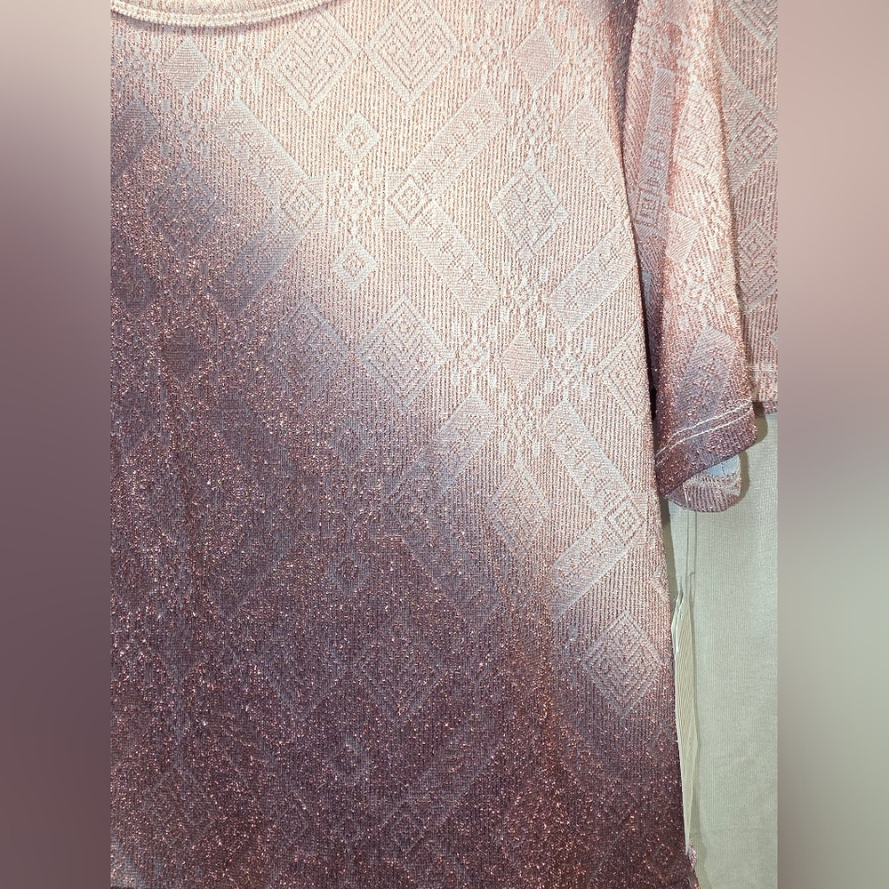 LuLaRoe Sparkling Pink Elegant Amelia Dress - Picture 6 of 7